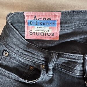 Acne studios black skinny jeans